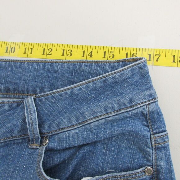 Riders by Lee Jeans Womens 16 M Blue No Gap Waist Bootcut Flap Pockets Stretch - Picture 9 of 13